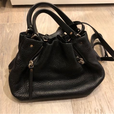 burberry shoulder bag black leather|Burberry front zip shoulder bags.